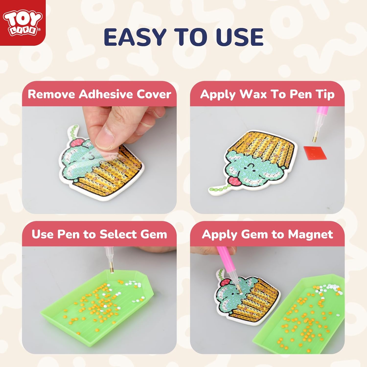 TOY Life Diamond Painting Kits for Kids, Diamond Art for Kid, 26pcs Unicorn Diamond Painting Stickers, Gem Art and Craft Kits for Kids Age 3-6 8-12