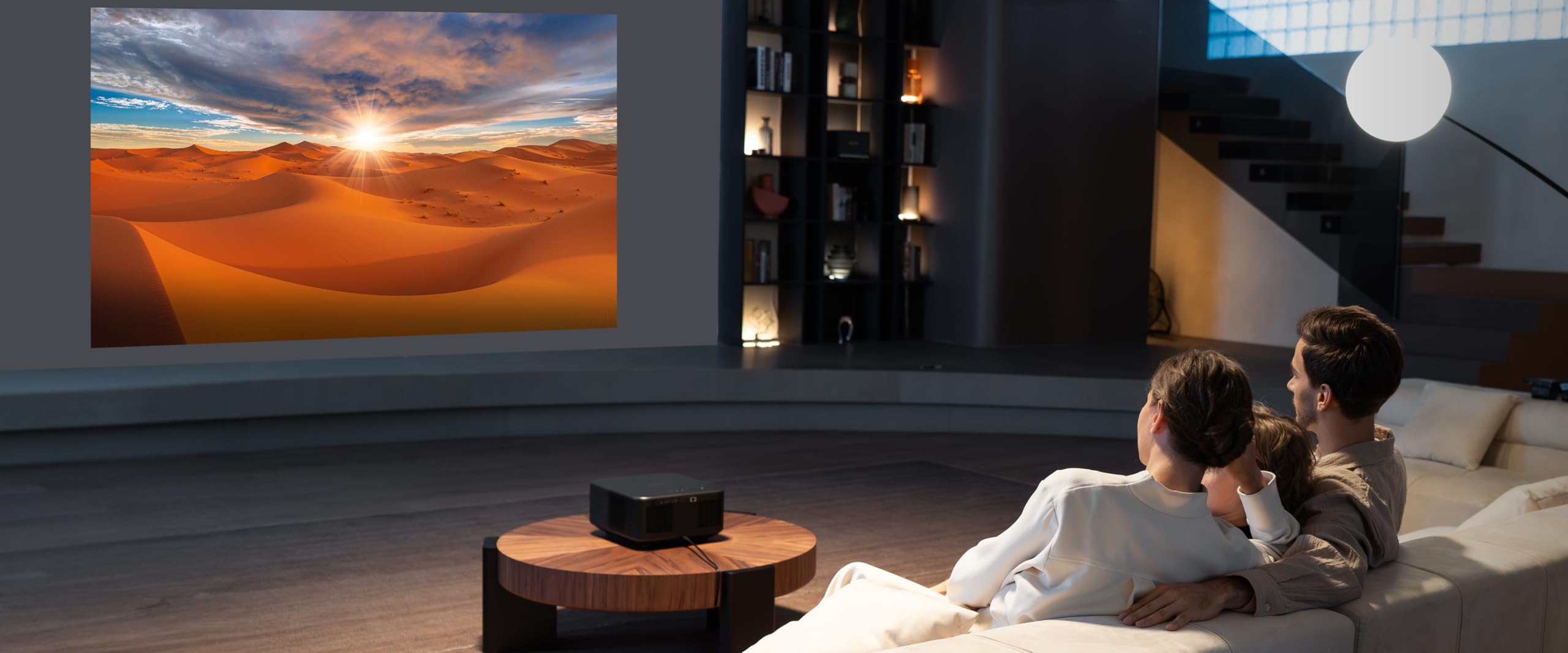Projecteur 4K avec WiFi 6 Bluetooth, Projecteur K3, 990 ISO Lumens