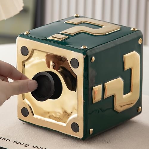 Vista 27 de Yundu Alcancía de cerámica para adultos debe romperse para abrir, banco de monedas genial para niños, alcancía divertida para niñas y niños, caja