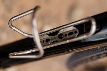 Wolf Tooth Morse Cage Titanium | Titanium Morse Bottle Cage - Adjustable, Durable, for Modern Bikes