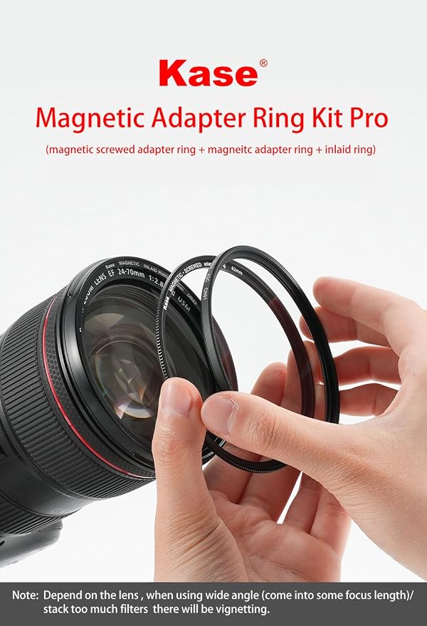 Kase 77mm IDIY Inlaid Adapter Kit Converts Conventional Screw-in Filter to Magnetic by Kase - Image 2
