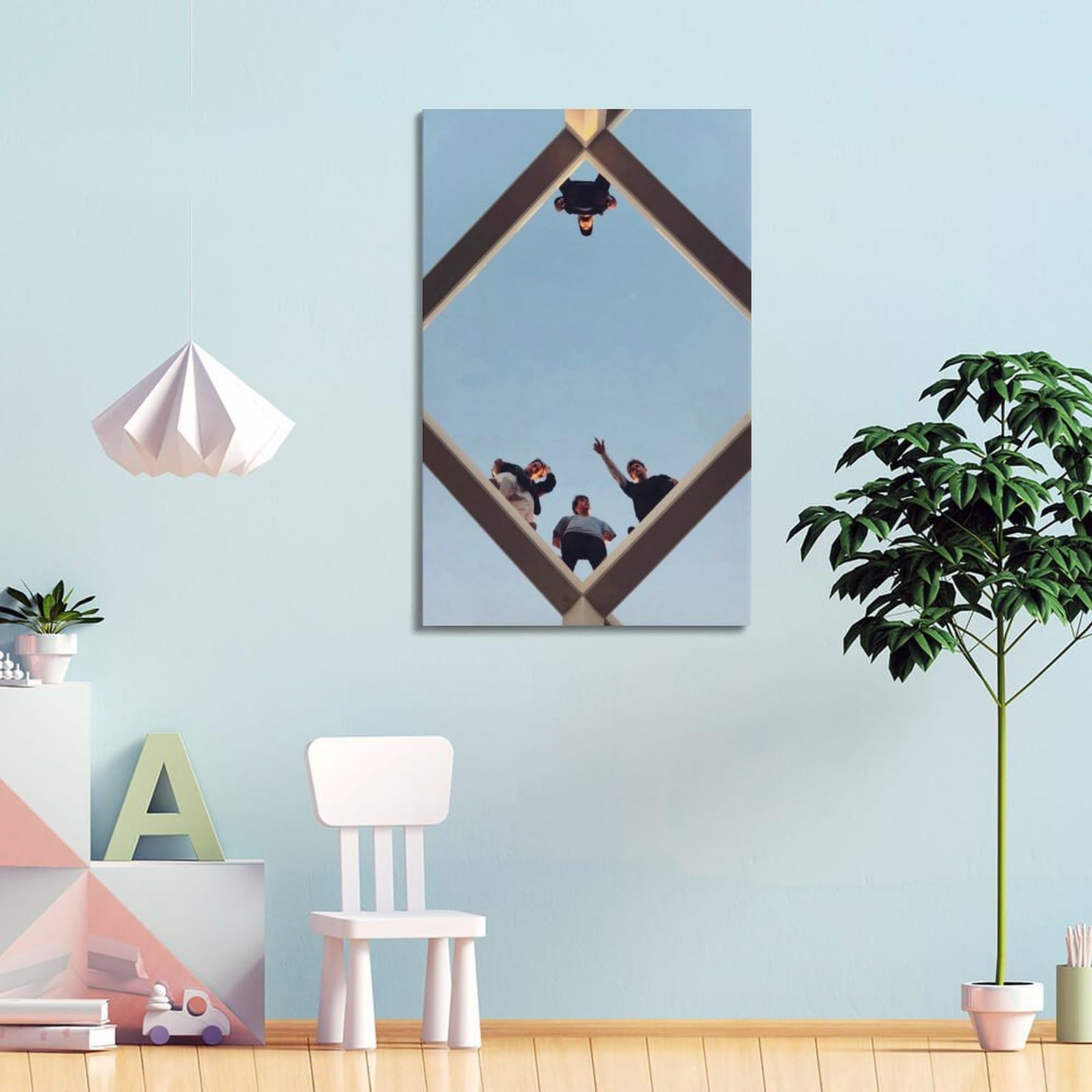 DLJGDS Poster da parete su tela con immagine di squadra aerea sportiva estrema, decorazione moderna per camera da letto, 60 x 90 cm