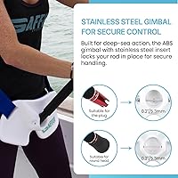 Vista 5 de GAFFER SPORTFISHING Arnés de hombro para cinturón de pesca, soporte de caña de lucha contra peces en alta mar