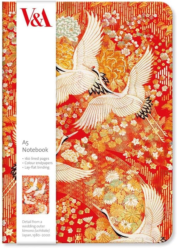Museums & GalleriesV&A Kimono Cranes A5 Notebook