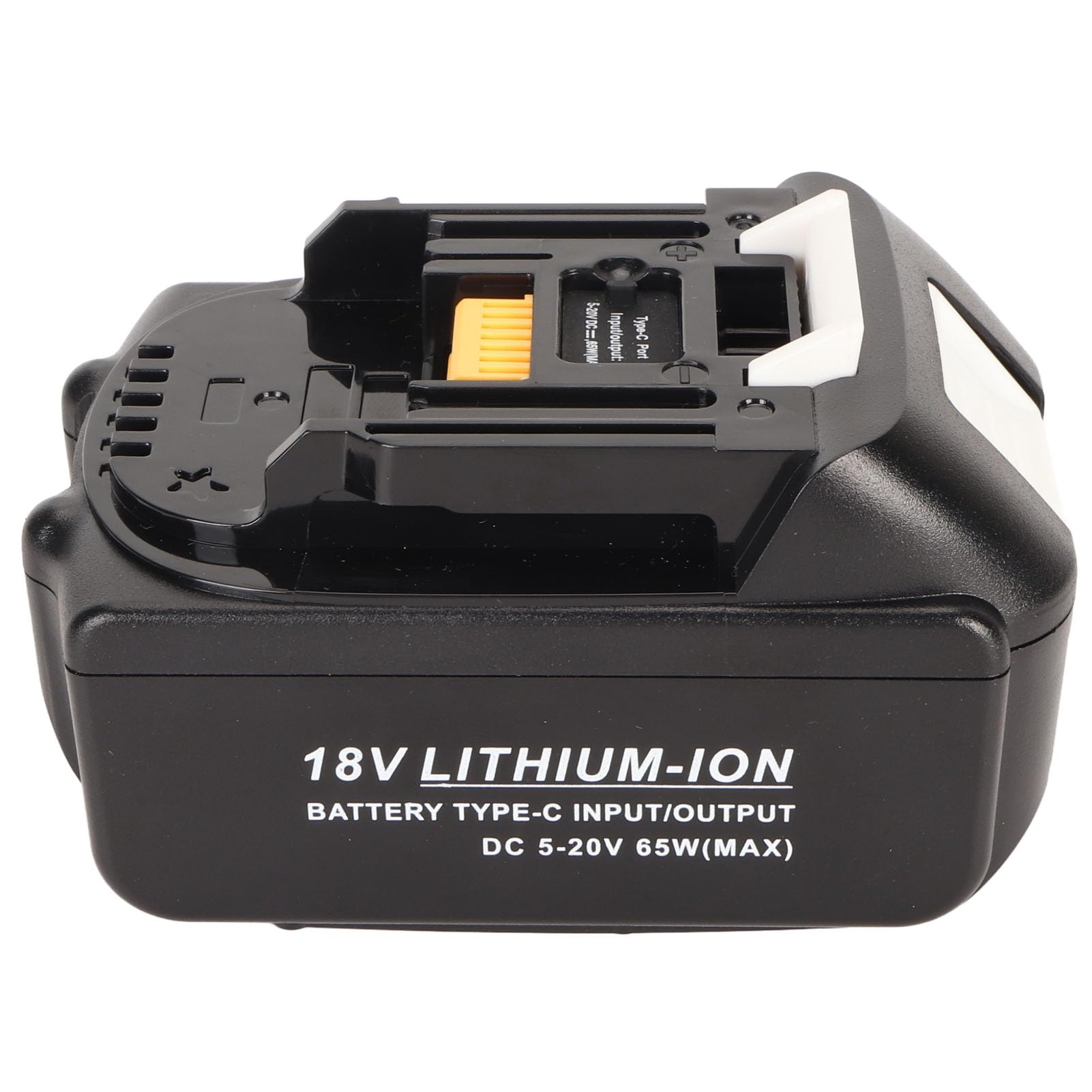 Batería BL1840 de Iones de Litio de 18 V, 4,0 Ah, Salida de Potencia de Alta Capacidad 4000 mAh 65 W con Interfaz Tipo C, batería de Repuesto Retardante de Llama para Herramientas