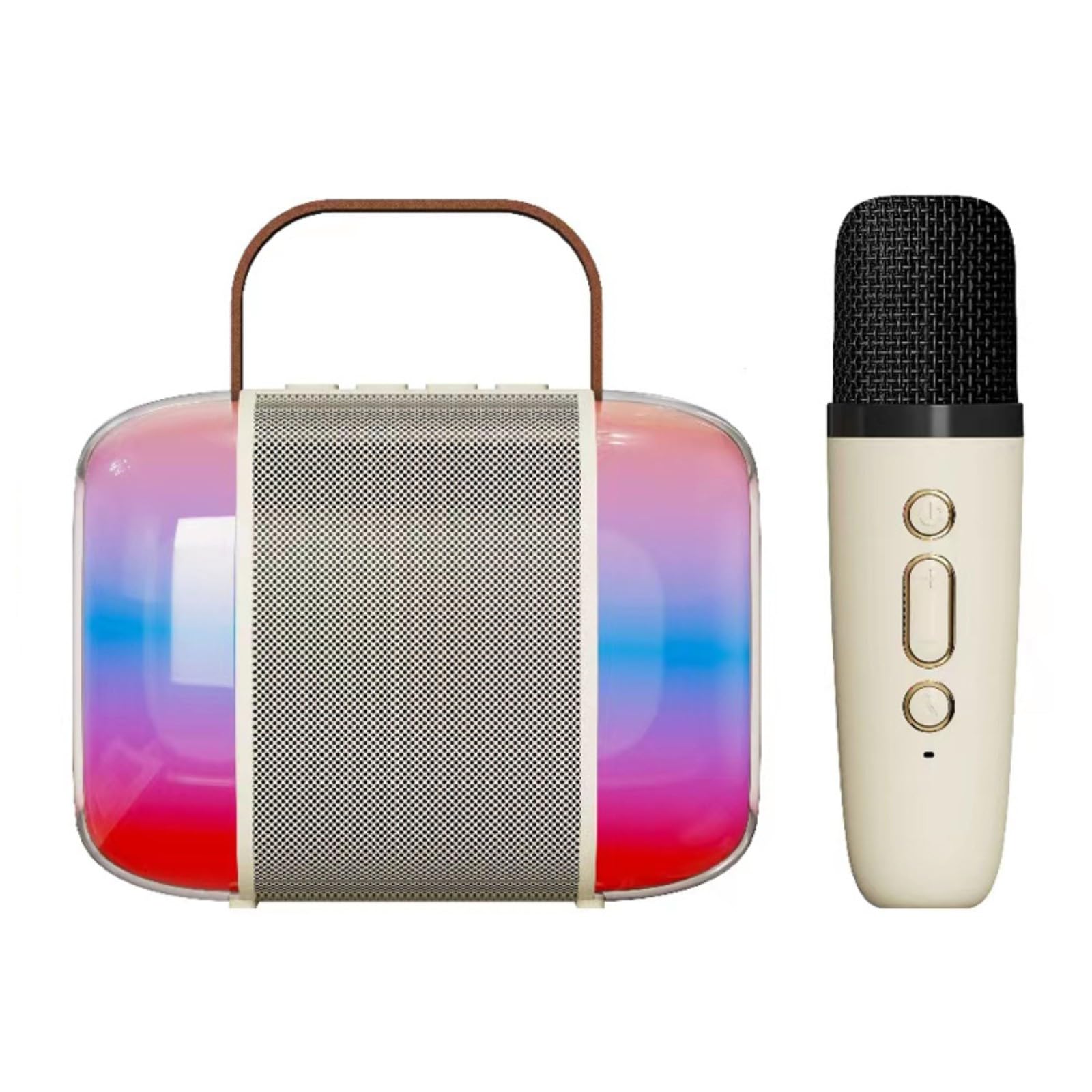 Maszyna do karaoke dla chłopców i dziewcząt z 2 mikrofonami, przenośny głośnik Bluetooth z bezprzewodowymi mikrofonami, zabawki do karaoke ze światłami LED i efektami zmiany głosu, domowe przyjęcie