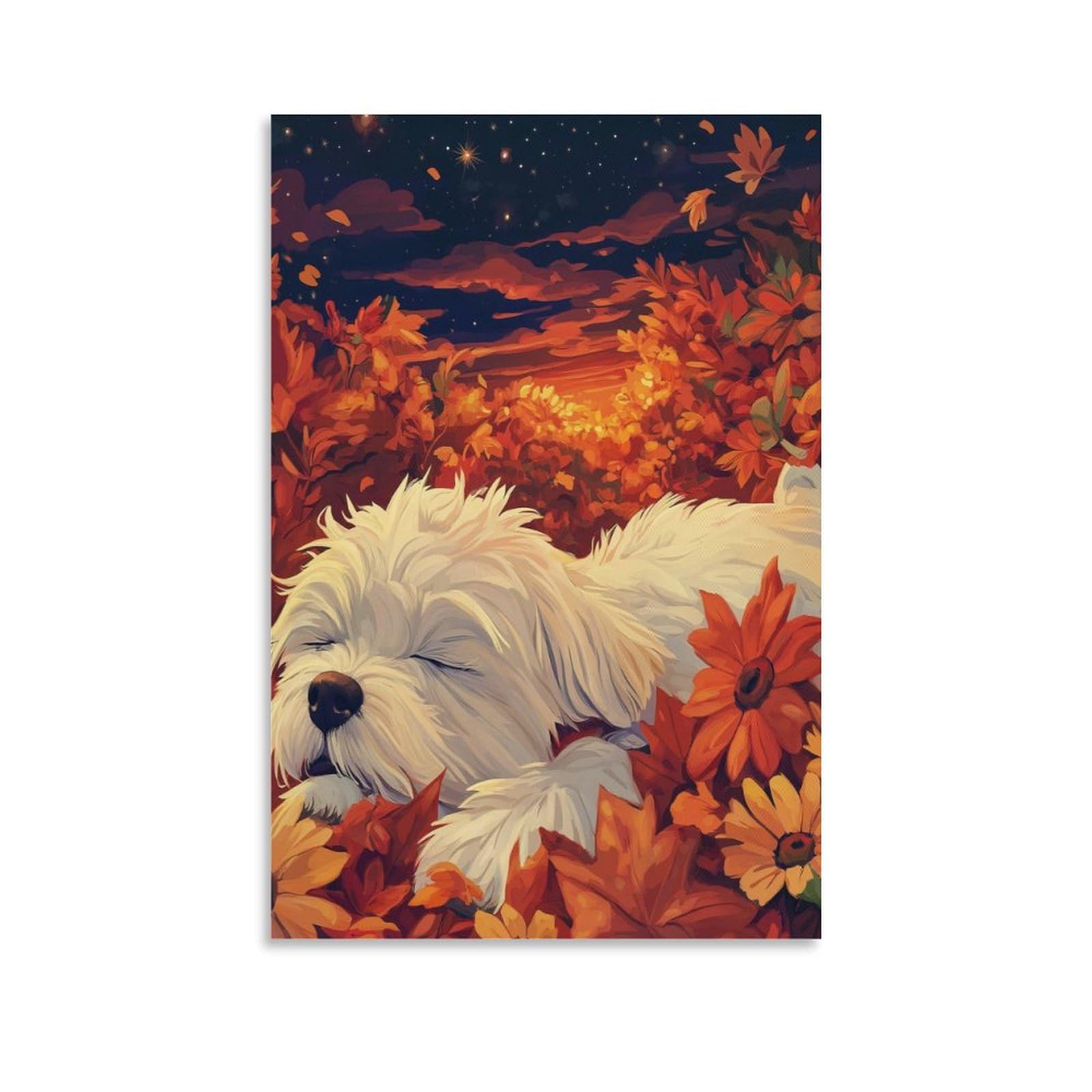 Tableau impression sur toile Terrier blanc des Highlands - 6