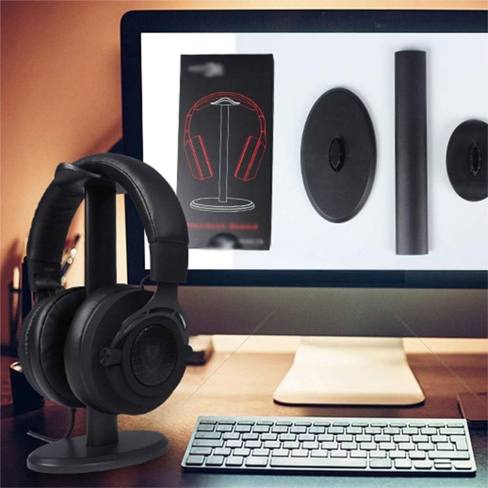 porta-cuffie, Semplice supporto for cuffie da gioco for PC con gancio for
