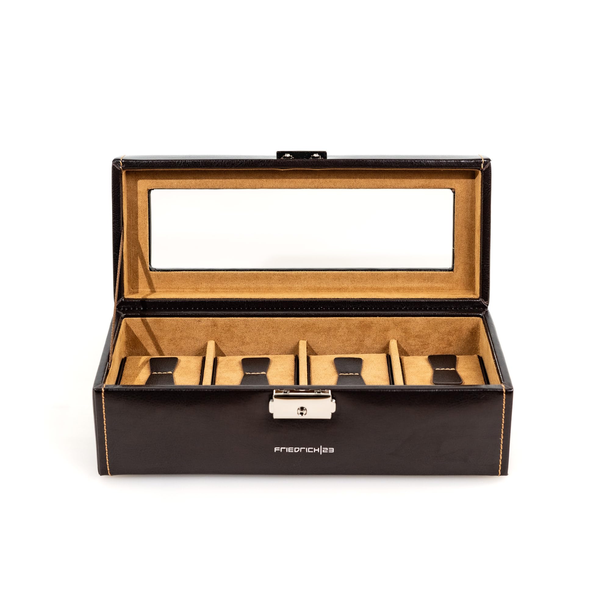 Friedrich|23 Scatola unisex porta-orologi con coperchio in vetro
