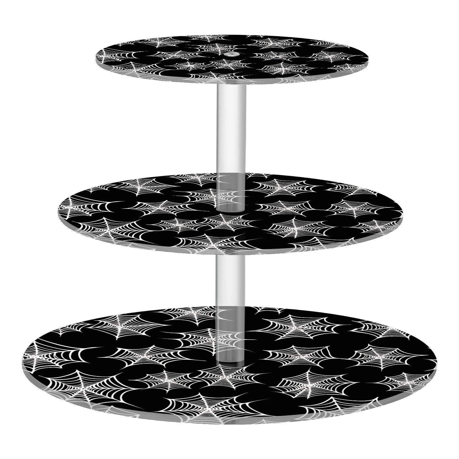 STAYTOP 3-Tier Cupcake Stand,Halloween Cake Stand Holder, Tiered DIY Cupcake Stand Tower for Dessert Table Displays,Birthday,Weddings, Parties Events