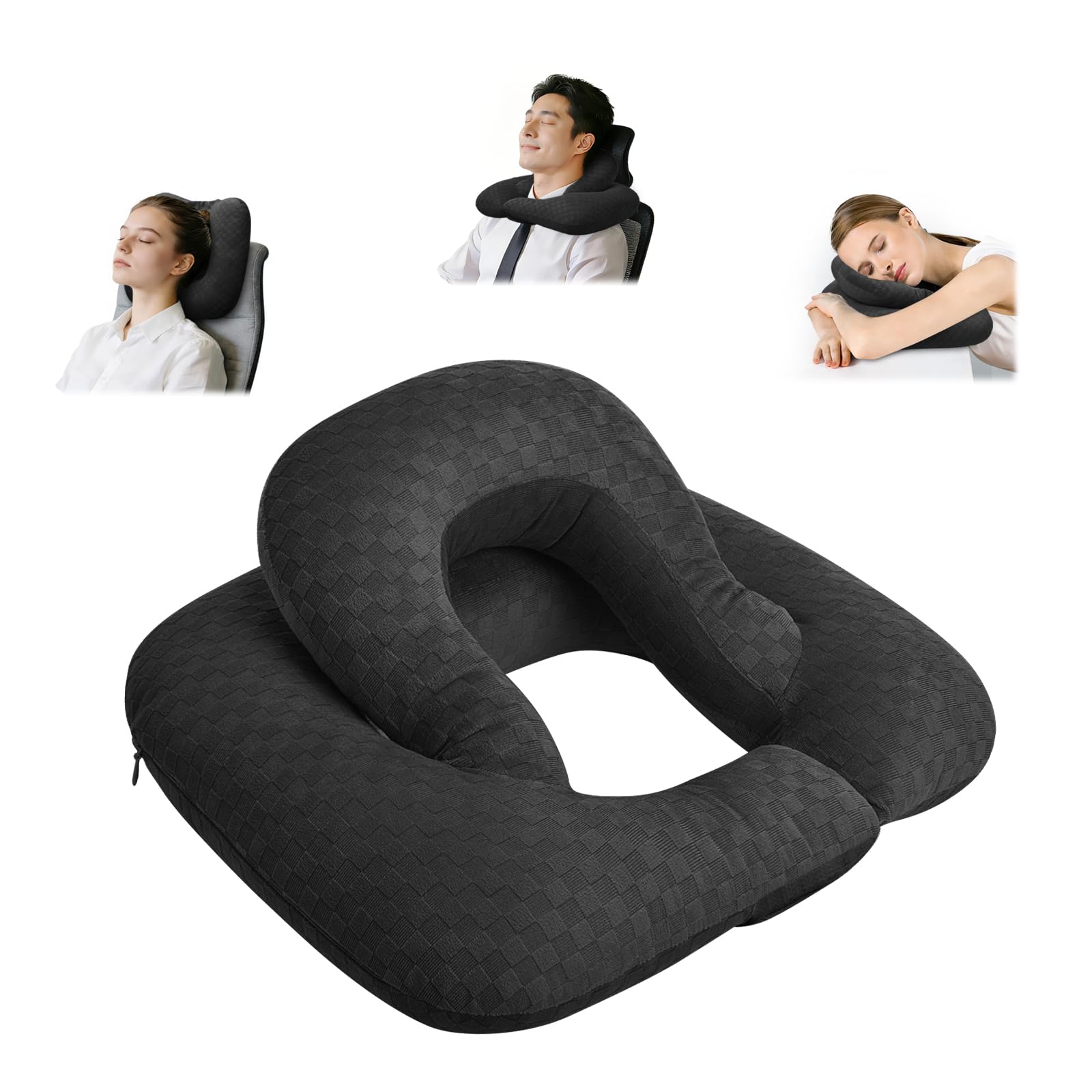 Nockovi Back Sleeping Training Neck Pillow for Office, Recliner & Car — image 1