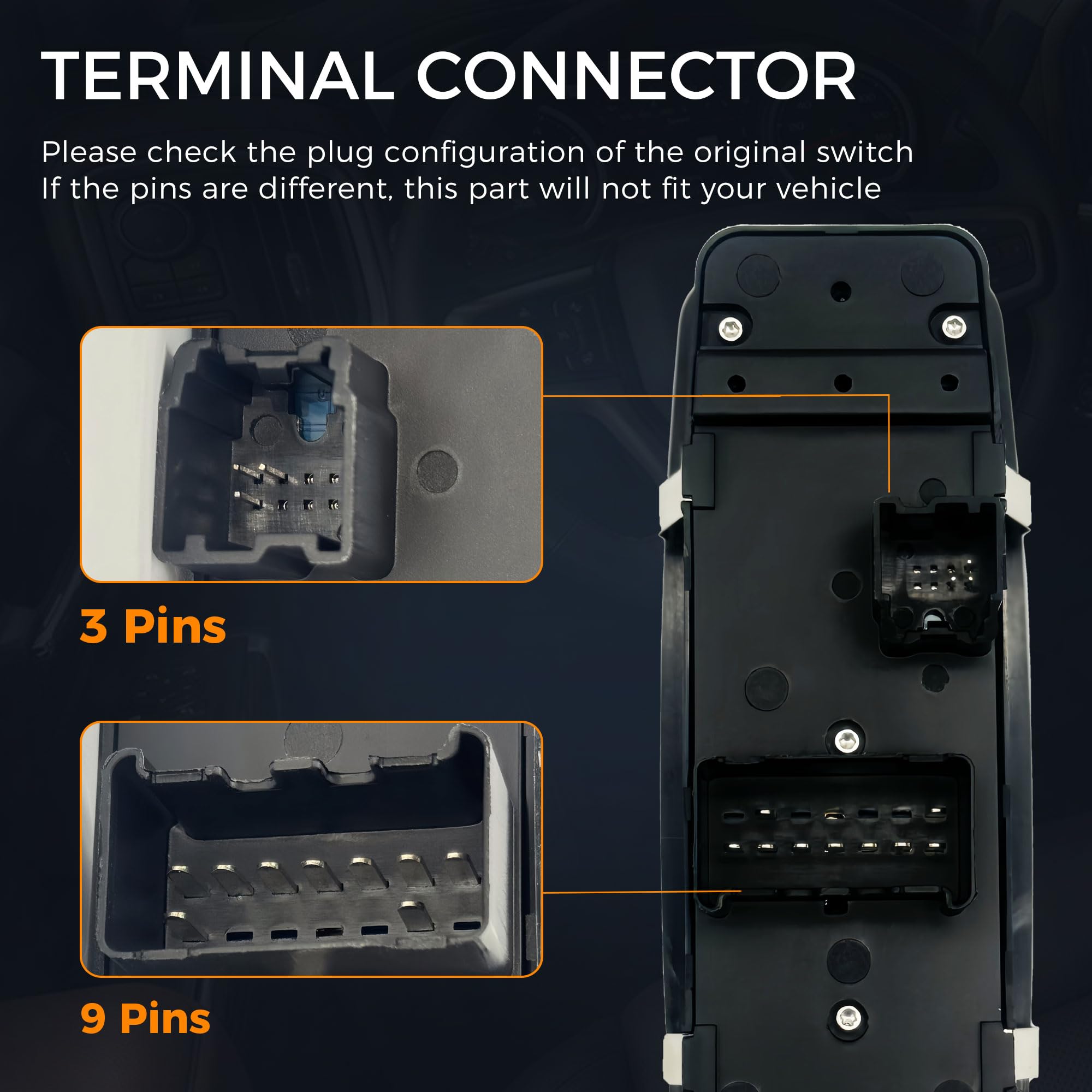 Driver Side Power Window Switch Door Lock Control Button