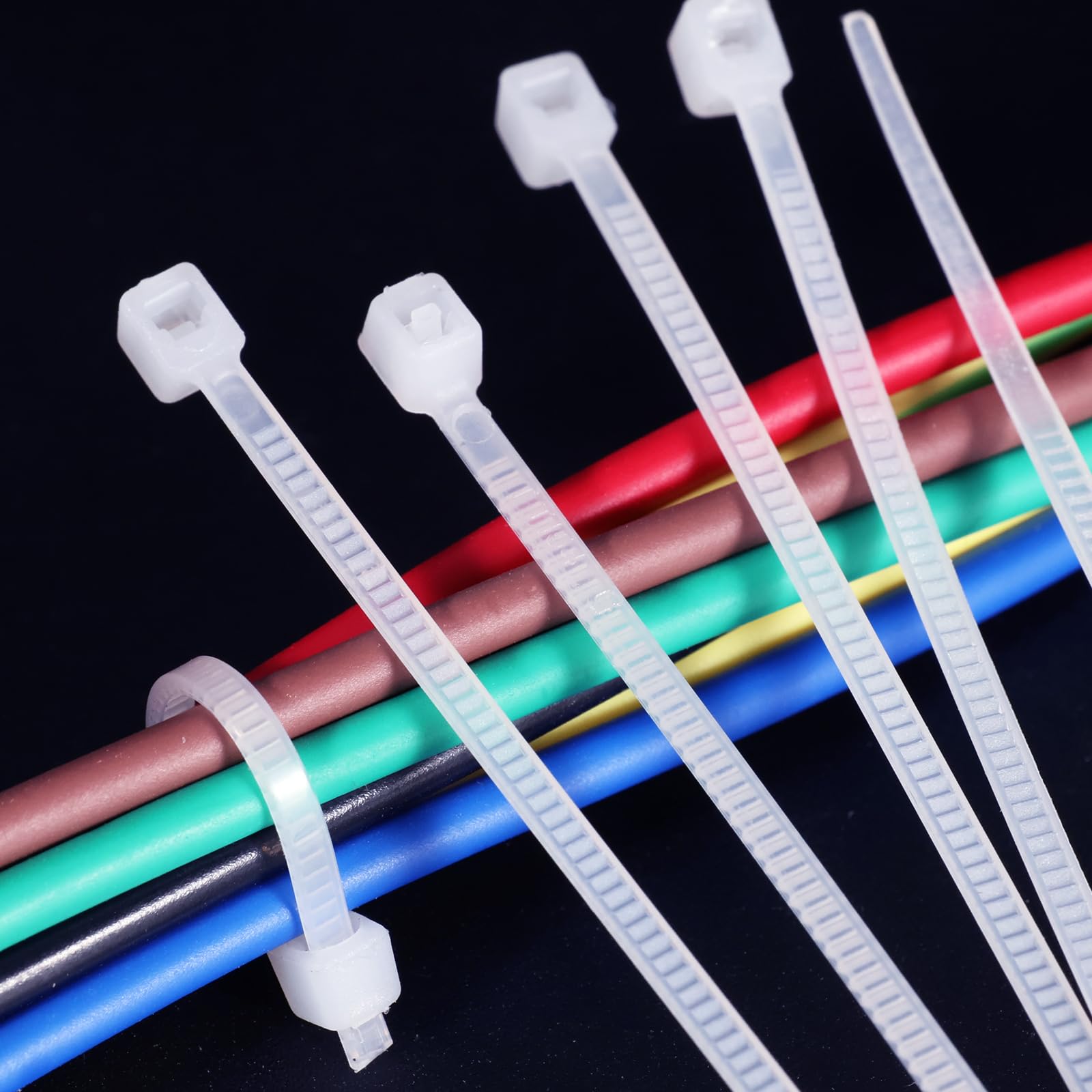 YAMXIN Cable Ties White Small Thin Short, 96 mm x 1.8 mm, Pack of 1000 for Electrical Installation Household, Garden - Image 4