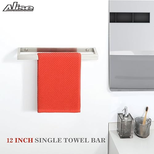 Vista 73 de Alise Toallero de baño, soporte de pared para toallas de baño, toallero para baño, toallero de acero inoxidable SUS304 de 8 pulgadas, negro mate