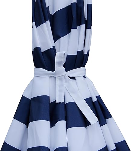 Miniatura 4 de Blissun Sombrilla de patio de 7.5 pies, sombrilla de patio, sombrilla de mercado al aire libre con manivela de inclinación (azul y blanco)