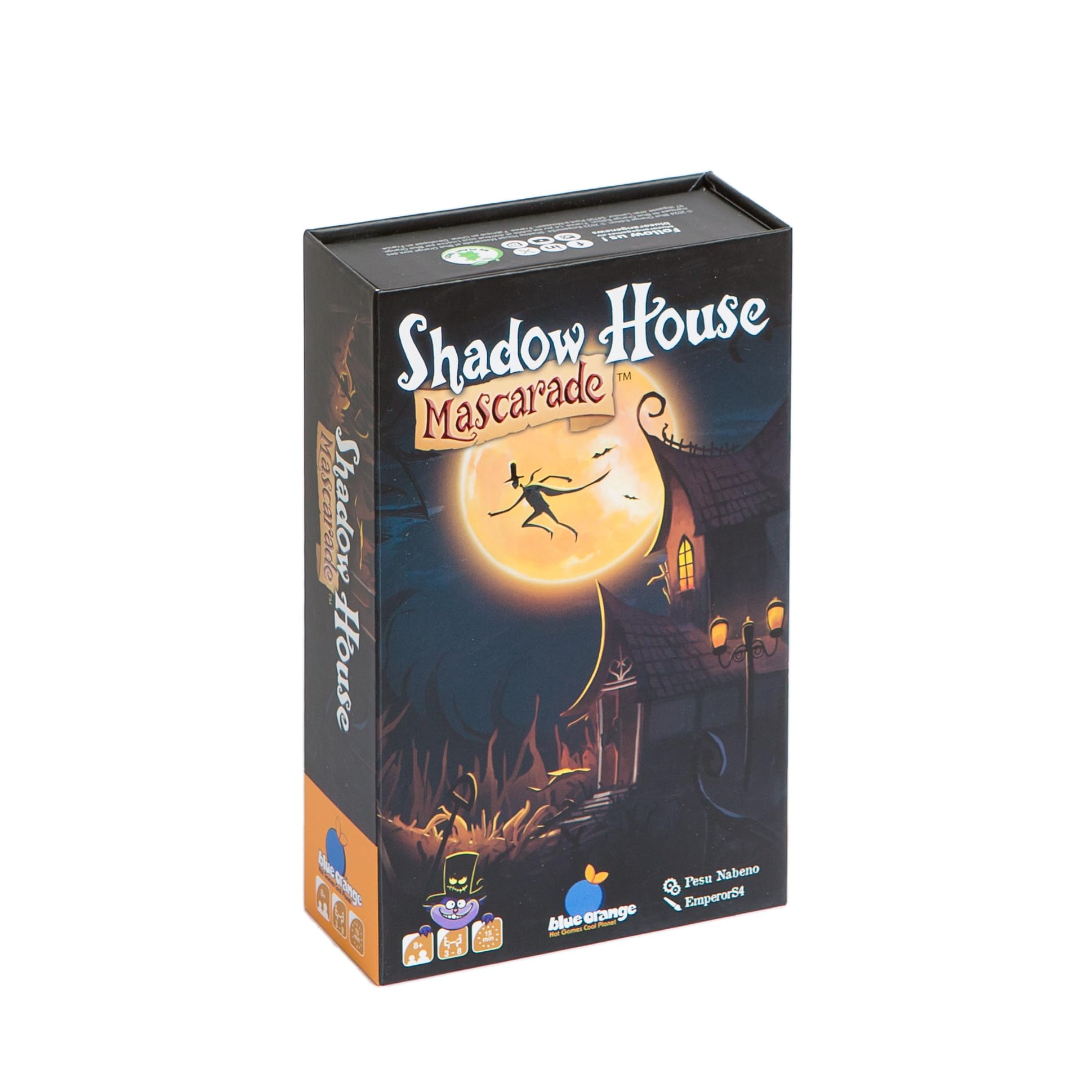 Blue Orange - Shadow House Masquerade - Dynamic Secret Identity - Board Game Ideal for Family or Friends Fun - Cards - Reflection - Ages 8 and up