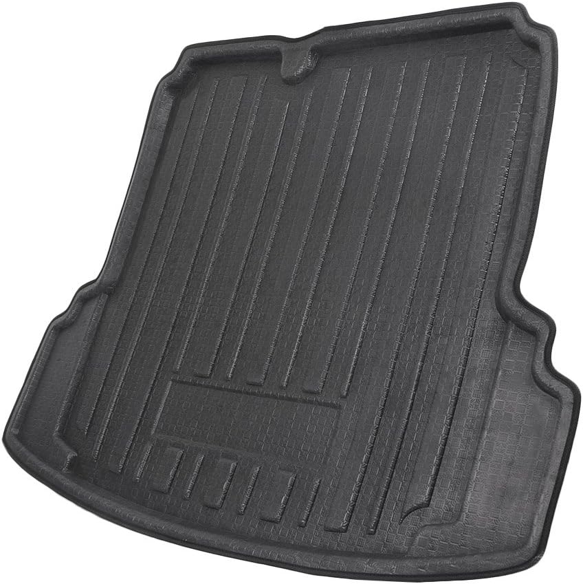 Mallofusa Cargo Liner Rear Cargo Tray Trunk Floor Mat Compatible for Volkswagen Jetta Sedan 2011 2012 2013 2014 2015 2016 2017 2018 GLI Sedan 2012-2015 Black