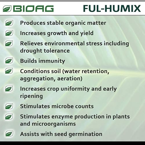 Miniatura 2 de BioAg Ful-Humix Acondicionador de suelo de ácido húmico organico Enmienda soluble en seco Aumenta el rendimiento, la absorción de nutrientes y el