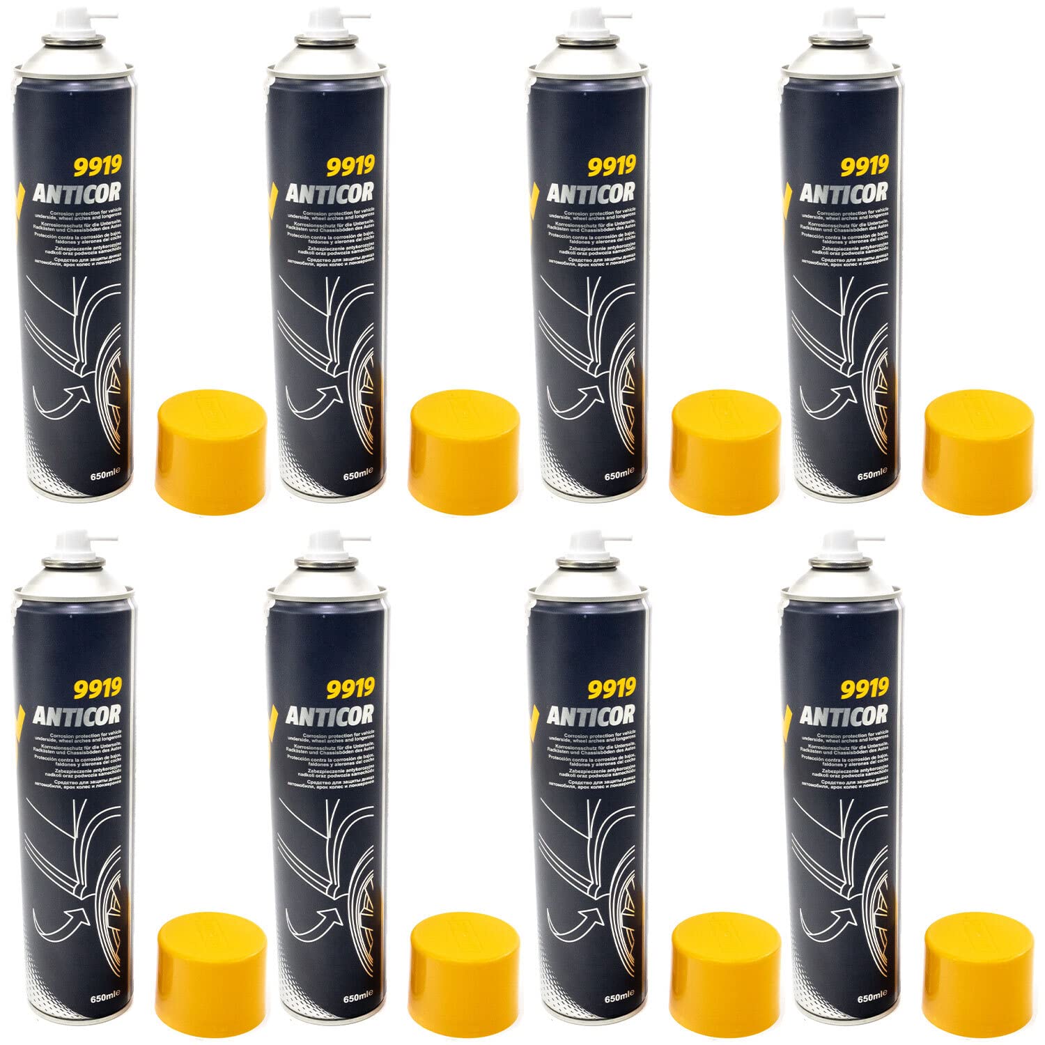 Unterbodenschutz Anticor Spray 9919 MANNOL 8 X 650 ml