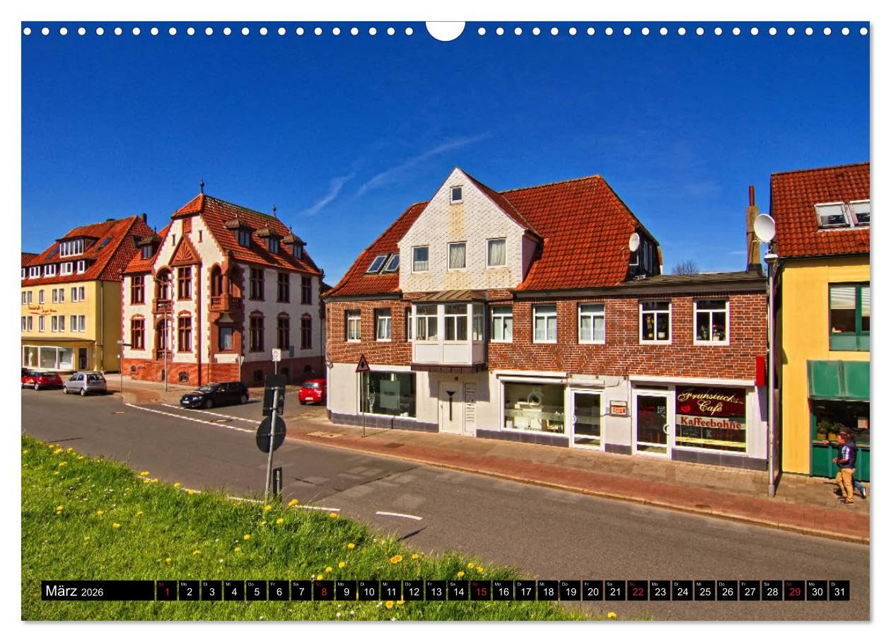 Stadtansichten Cuxhaven (Wandkalender 2026 DIN A3 quer), CALVENDO Monatskalender: Die Deichstraße verbindet das Zentrum von Cuxhaven mit dem alten Hafen und der alten Liebe