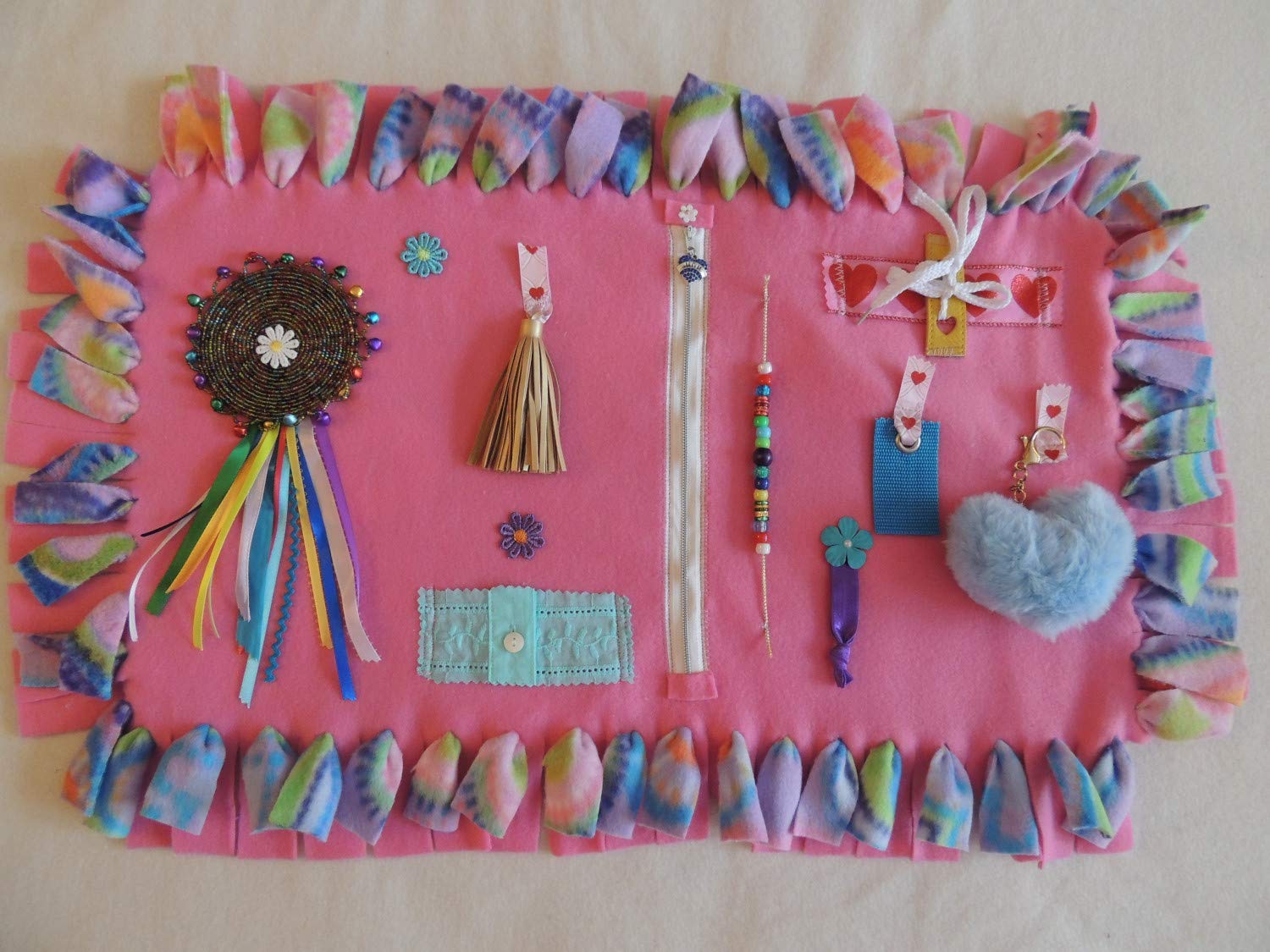 Fidget Blanket for Dementia Patients Home & Kitchen