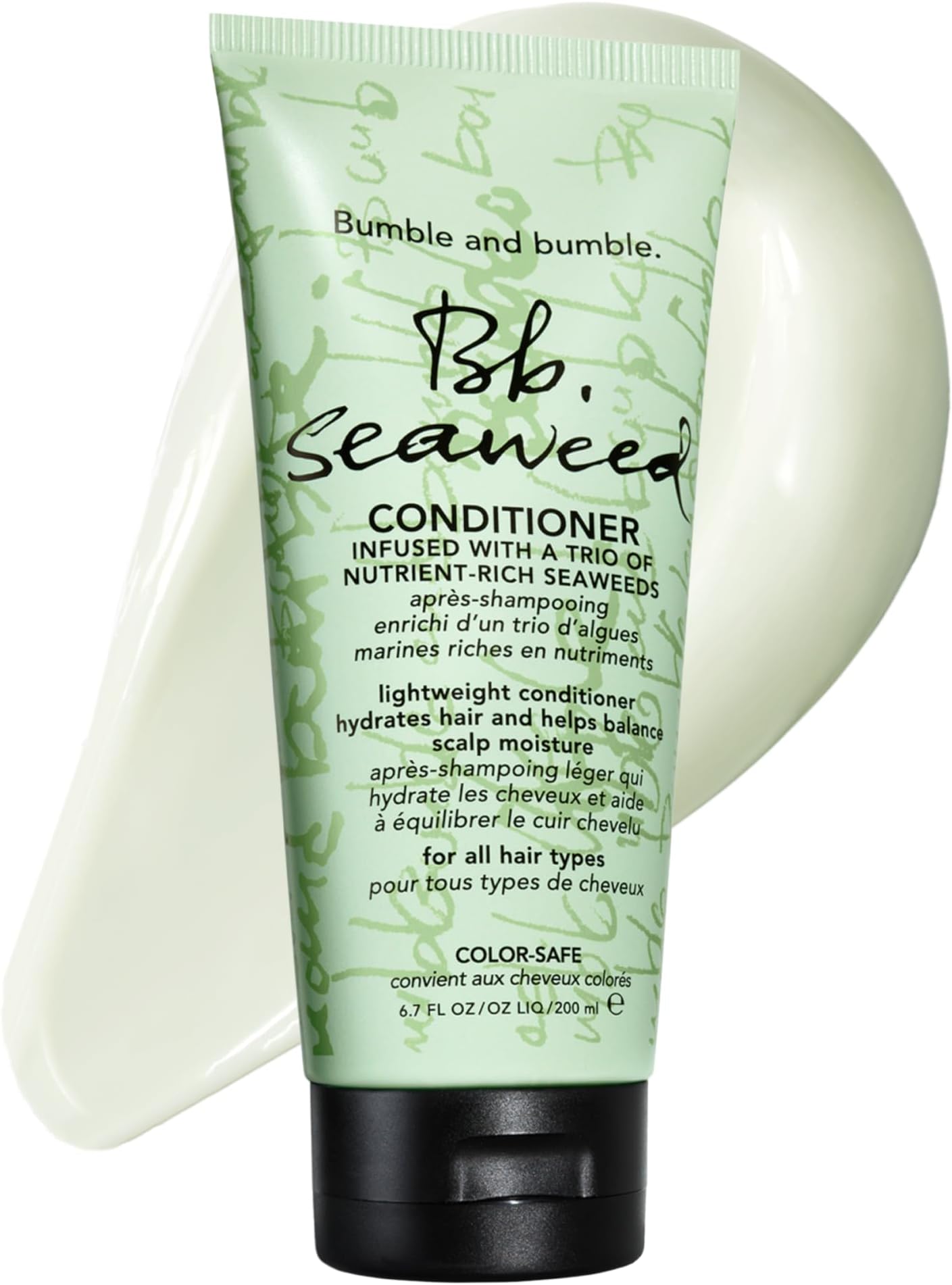 Seaweed Hydrating Conditioner | For Fine-to-Medium Hair or Daily Washer | Anti Frizz, Color Safe + Detangler | Standard Size