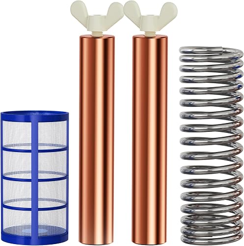 Pool Ionizer Copper Replacement Kit - 2PCS Replacement Copper Anodes 4.13 x 0.71 Inch Universal Fit for Solar Ionizer, Complete Set with All Accessories