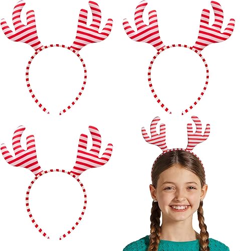 Fun Express 7 3/4" Candy Cane Stripe Stuffed Reindeer Antler
