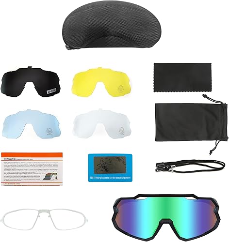 Miniatura 6 de Vipers - Lentes de sol para hombre y mujer, lentes de sol deportivos polarizados para ciclismo, pesca, correr y escalar, UV 400