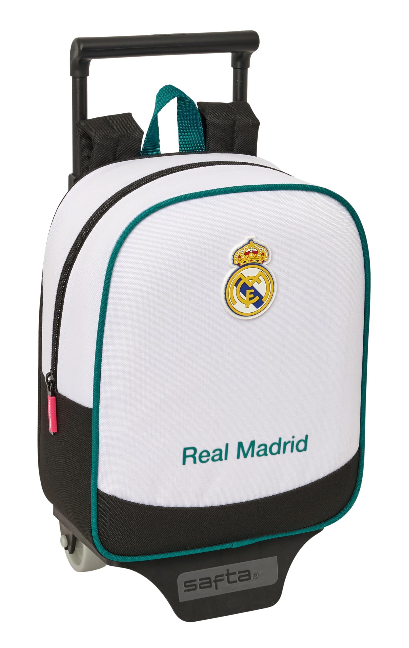 Real Madrid EQUIPACIÓN 26/27 – Nursery Backpack with Safta Cart, Ideal for Children of Different Ages, Comfortable and Versatile, Quality and Resistance, 22 x 10 x 27 cm