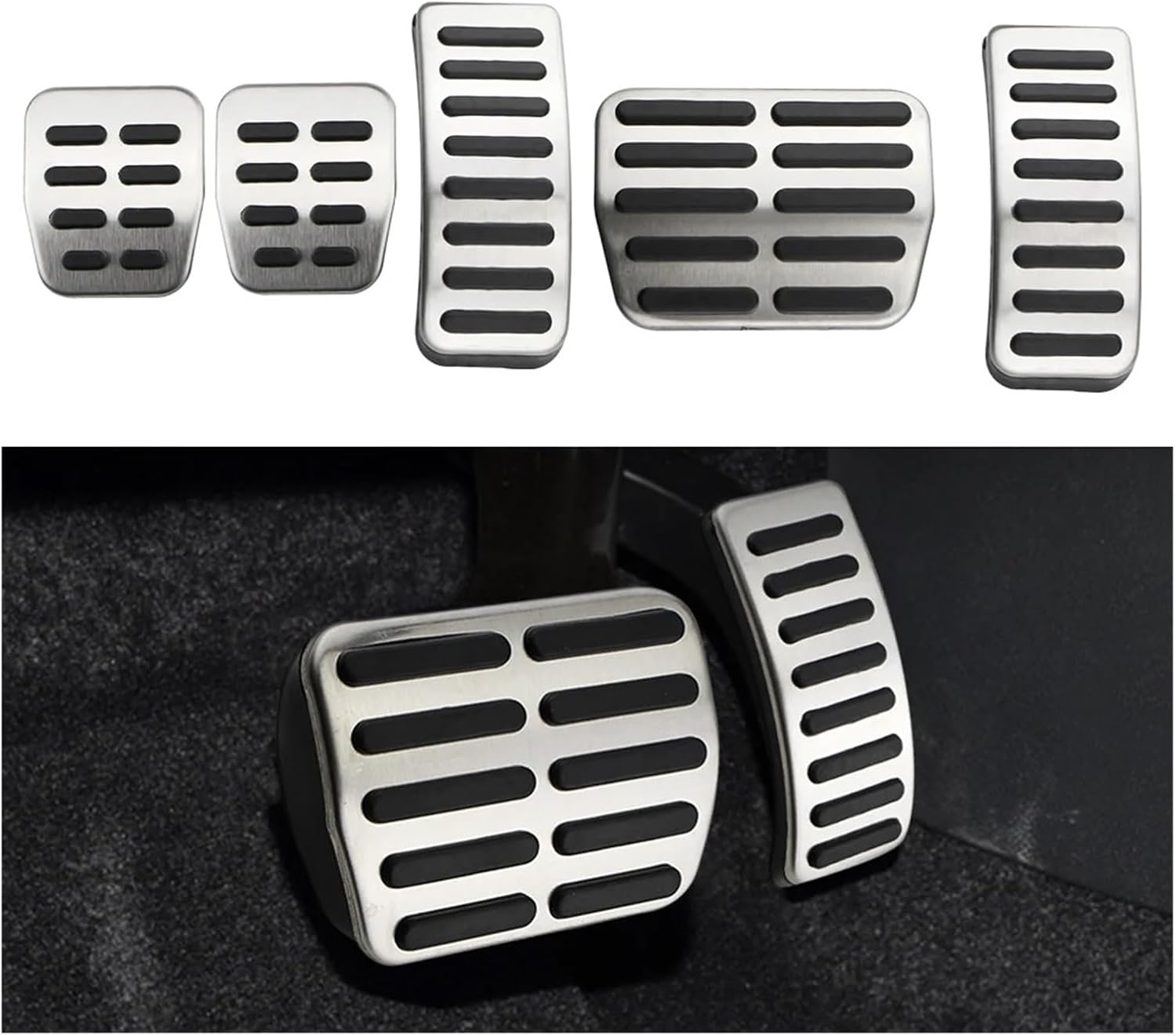 車用ペダルパッドカバー、に適合フォルクスワーゲン、VW、ポロ、6N 6N2 9N 9N3 6R ハッチバックセダン 1996-201