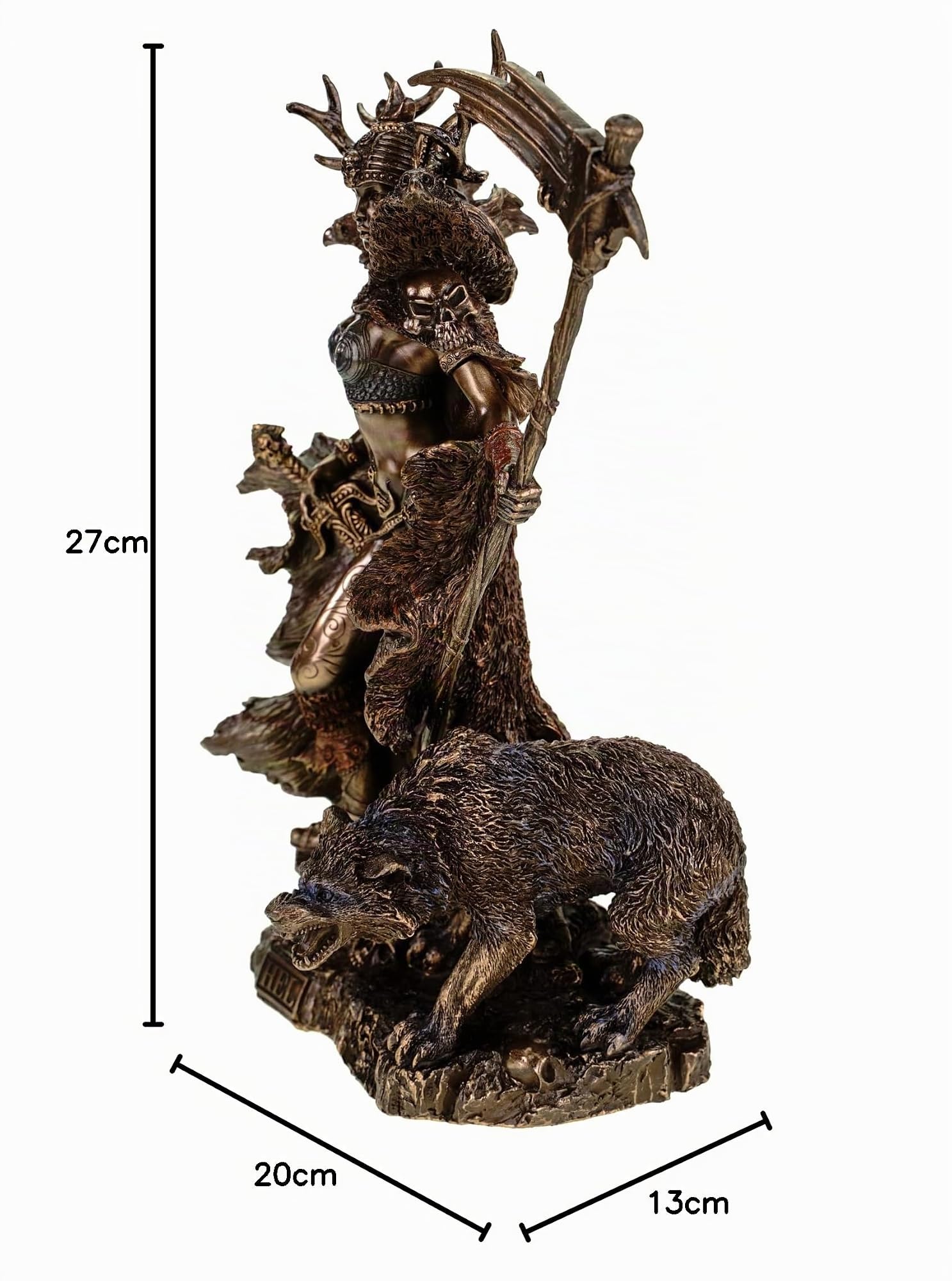 Hel nordische Göttin der Unterwelt mit Sichel Sammelfigur Figur Freya Tyr