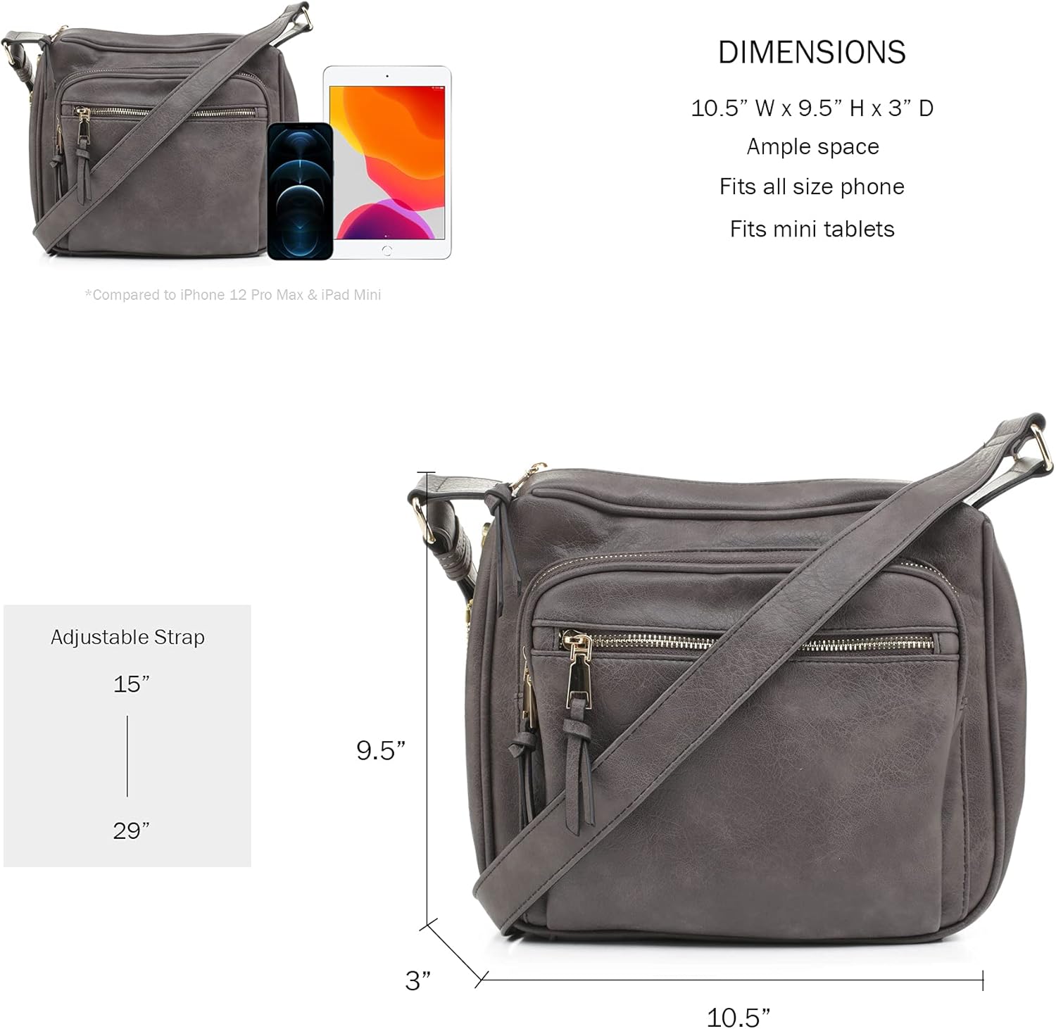 JESSIE & JAMES | Concealed Carry RFID Blocking Crossbody Purse for Women with Lock and Key - Image 4