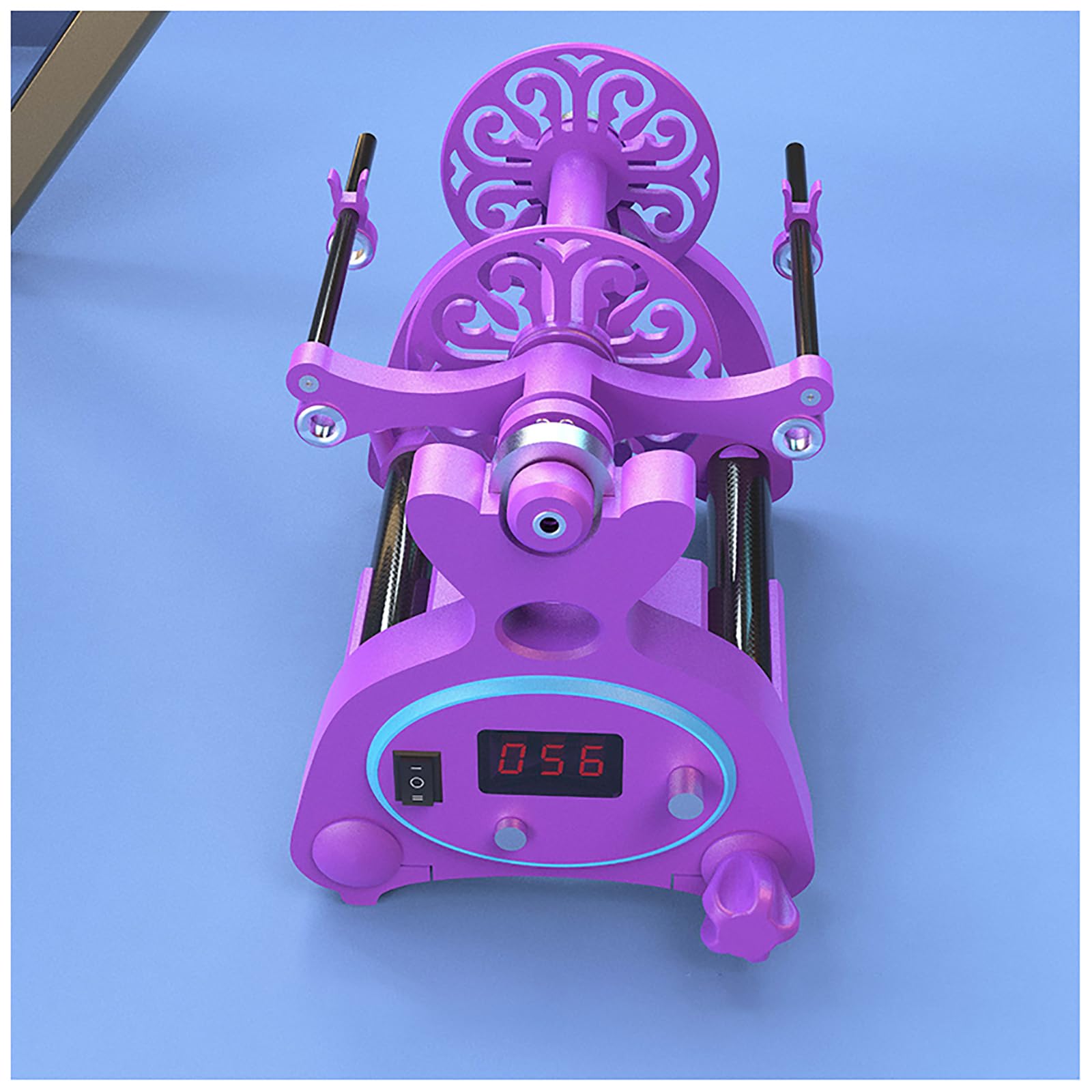 HZFAIGLL Electric Spinning Wheel, 4 Ounce Capacity, Forward and Reverse Switching, Stepless Speed Regulation, Digital Display Precise Control, for Yarn Weaving