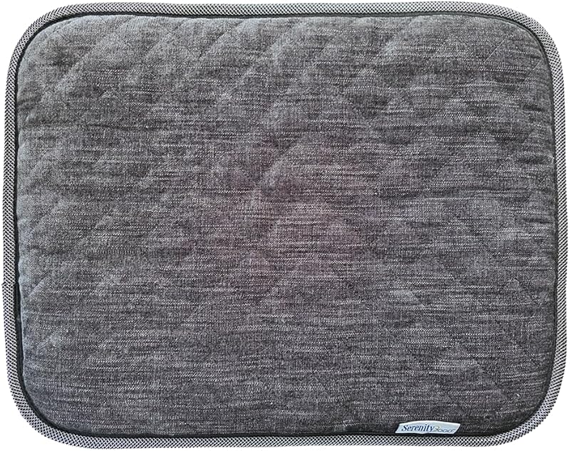Serenity2000 Magnetic Therapy Pad for Muscle Comfort, Restful Sleep & Wellness – 32 Ceramic Magnets, 1,100 Gauss Each – Back, Seat & Pillow Support, 19" x 15" (Plush Gray)