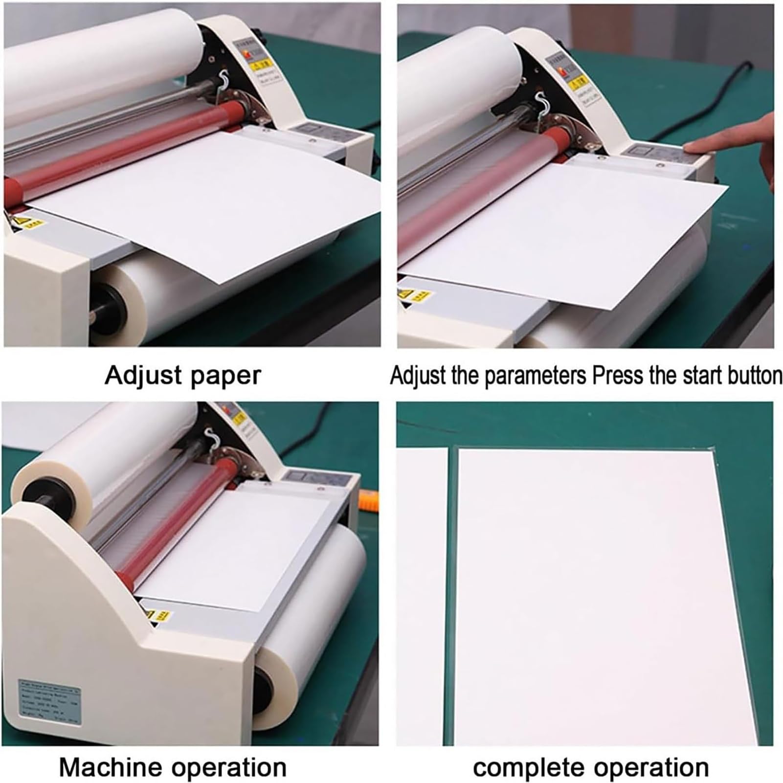 Laminatore caldo elettrico della laminazione a freddo con l'esposizione di Digital, il controllo della temperatura ed il Multi-modo per il film di BOPP Pte
