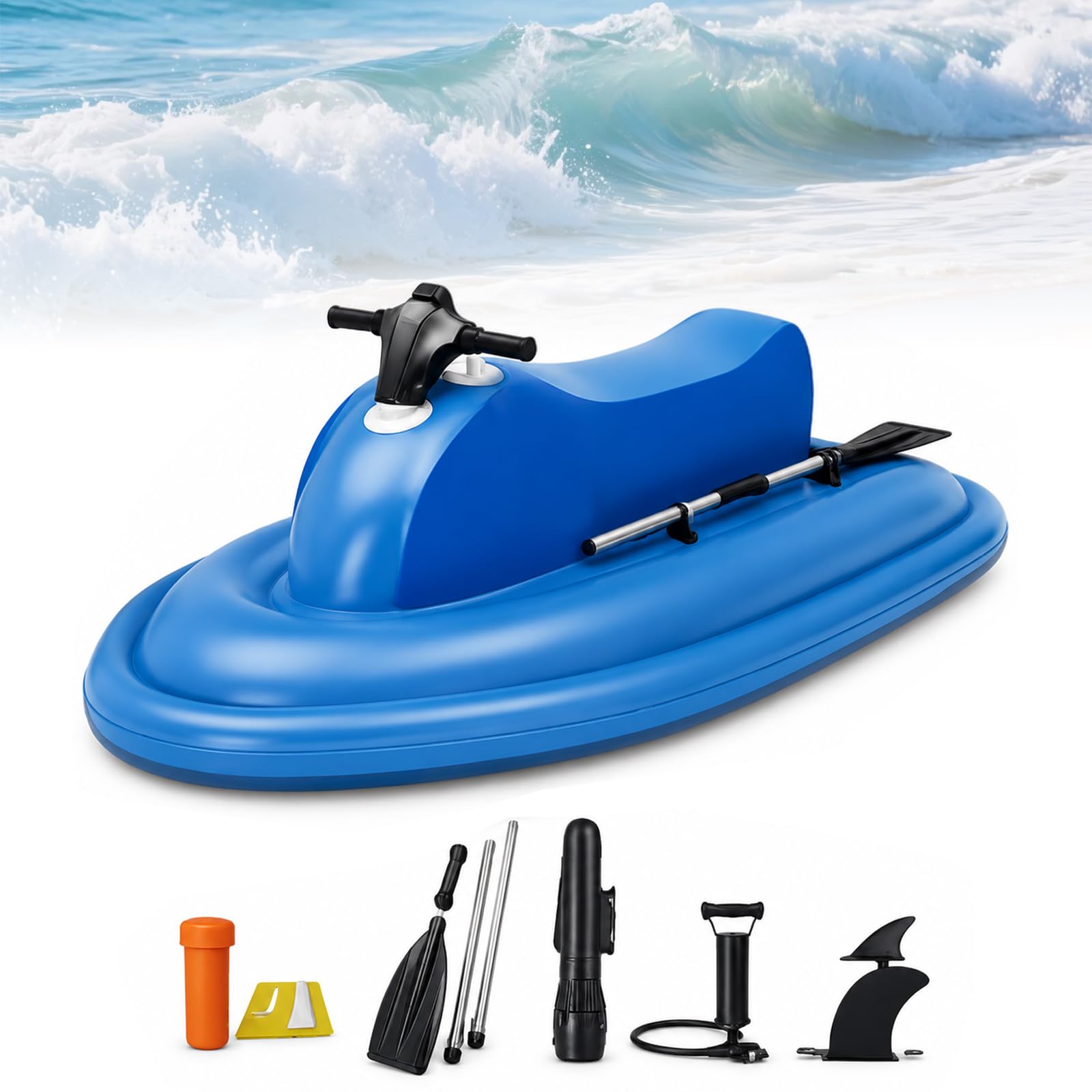 Inflatable Mini Electric Jet Boat, for Lake or Sea Cruising 10AhThrusters