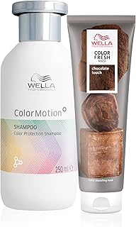 Wella Professionals, Pack, Color Fresh Mask Coloración Temporal Tono Chocolate (150ml) + Champú Color Motion Protector del color y brillo (250ml)