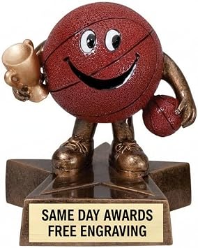 Lil Buddy Sports Trophy | Free Engraving, 4 Inchs, 3 Lines Engraved Text, Youth Sports, Themed Party Favors, Affordable Team Trophy