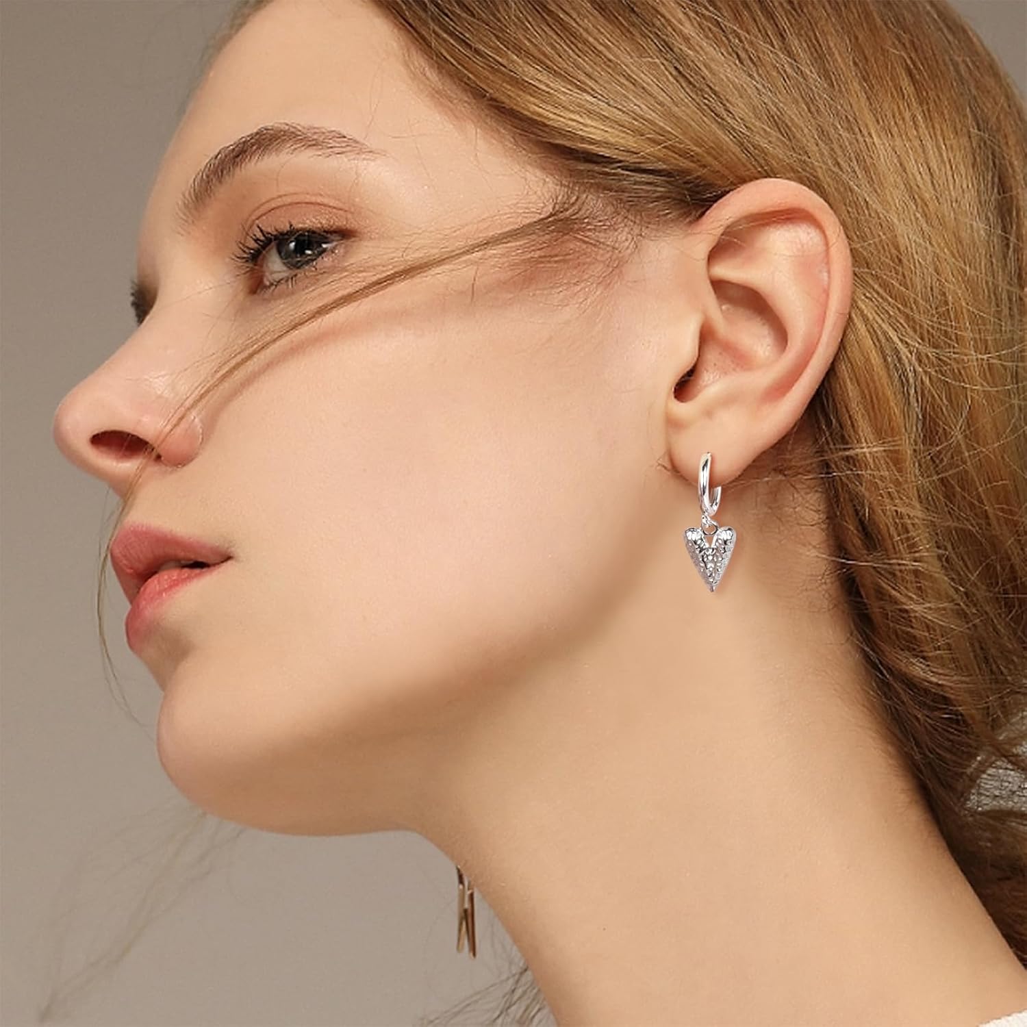 Stainless Steel Dangle Huggie Hoop Earrings Multi-Design Drop Dangling Jewelry with Fruit Moon Star Animal Geometric Earrings for Women - Image 3