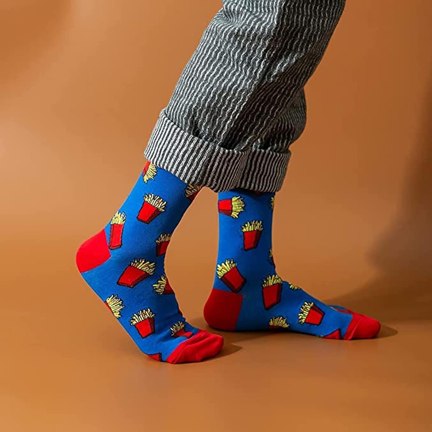 HSELL Mens Funny Pattern Dress Socks Crazy Design Cotton Socks Novelty Gifts for Men - Image 3