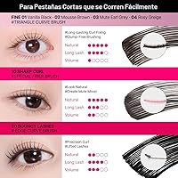 Vista 7 de CLIO Kill Lash Superproof Mascara, Máscara Impermeable Negra, Alargadora y Elevadora para Pestañas Definidas, de Larga Duración, Sin Grumos y Sin