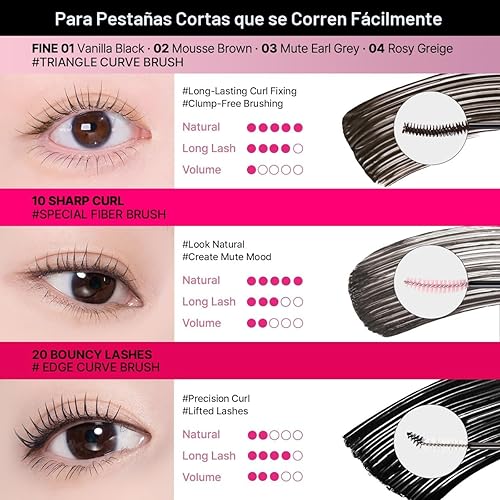 Miniatura 7 de CLIO Kill Lash Superproof Mascara, Máscara Impermeable Negra, Alargadora y Elevadora para Pestañas Definidas, de Larga Duración, Sin Grumos y Sin