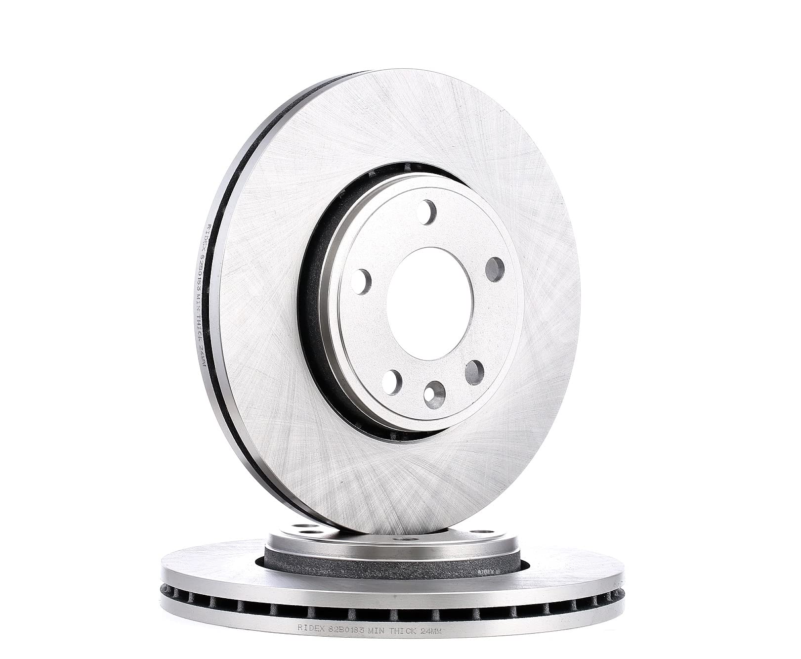 RIDEX 82B0183 2x Disco de freno Delantero sin tornillos Compatible con OPEL Vivaro A Combi X83