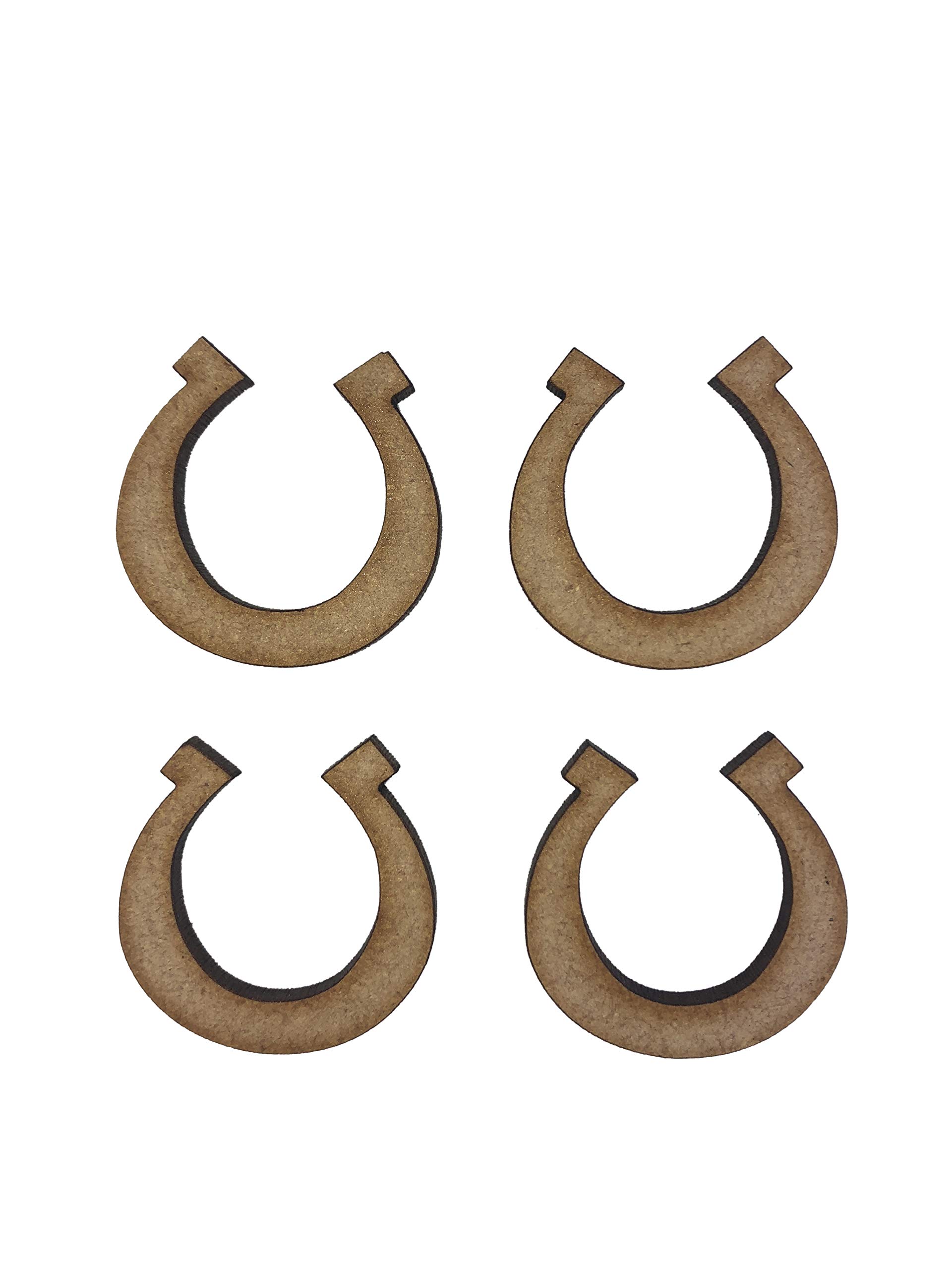 20x Horseshoes 3cm Wood Craft Embelishments Laser Cut Shape MDF