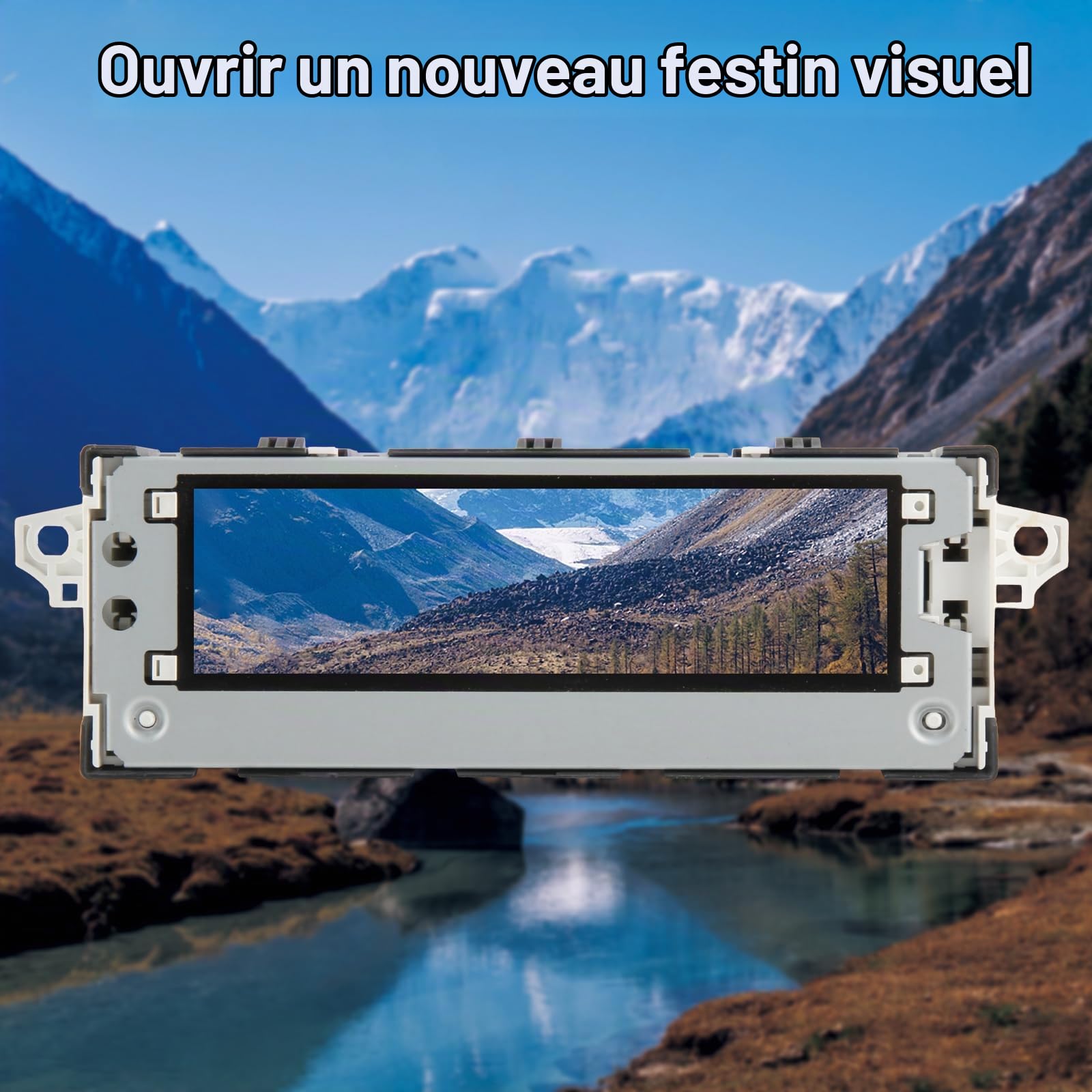 Écran LCD pour Peugeot 301 307 OEM9804494380 Display, avec Cadre
