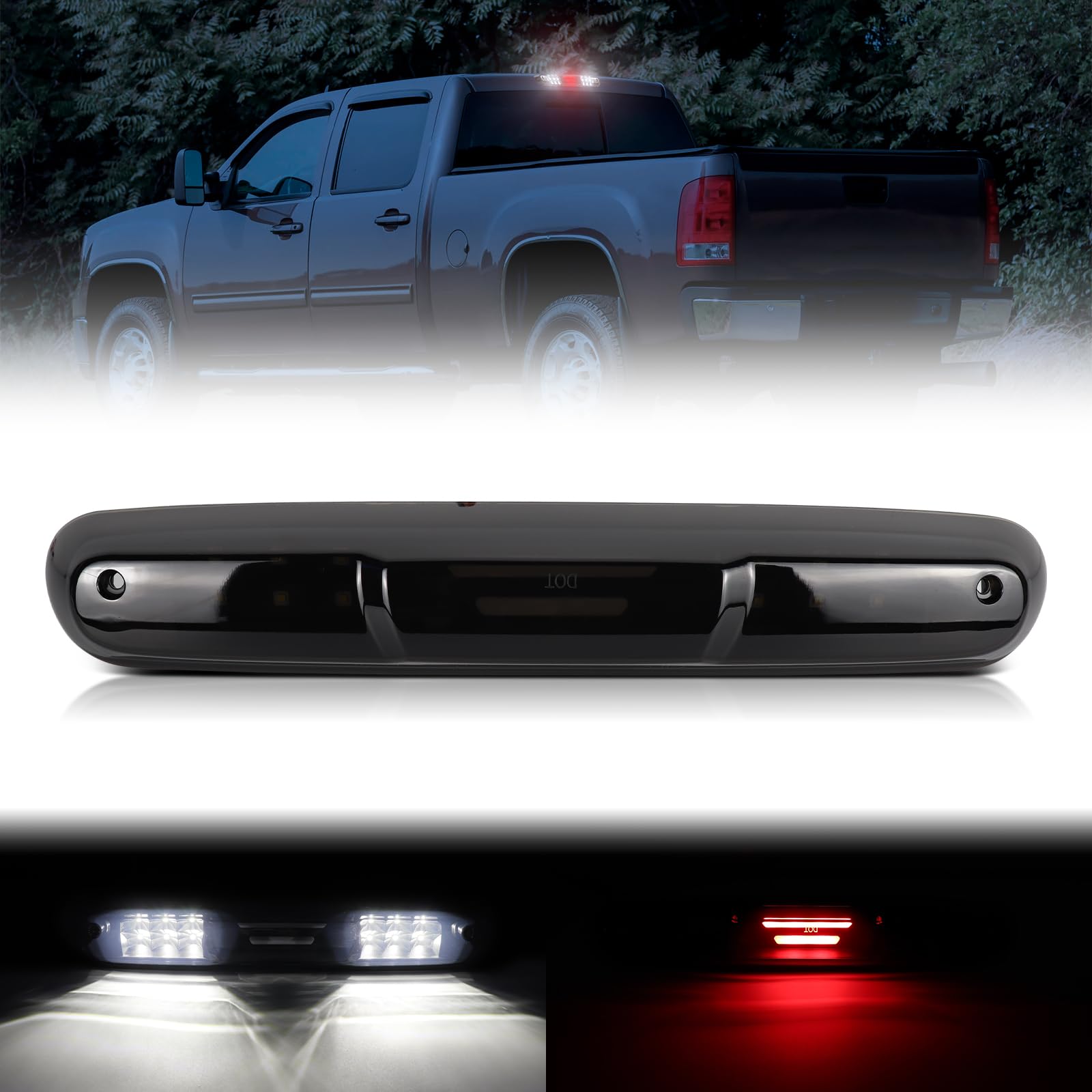 Aazon.co: Ynoway LED 3rd Third Brake Light Replaceent For Sierra