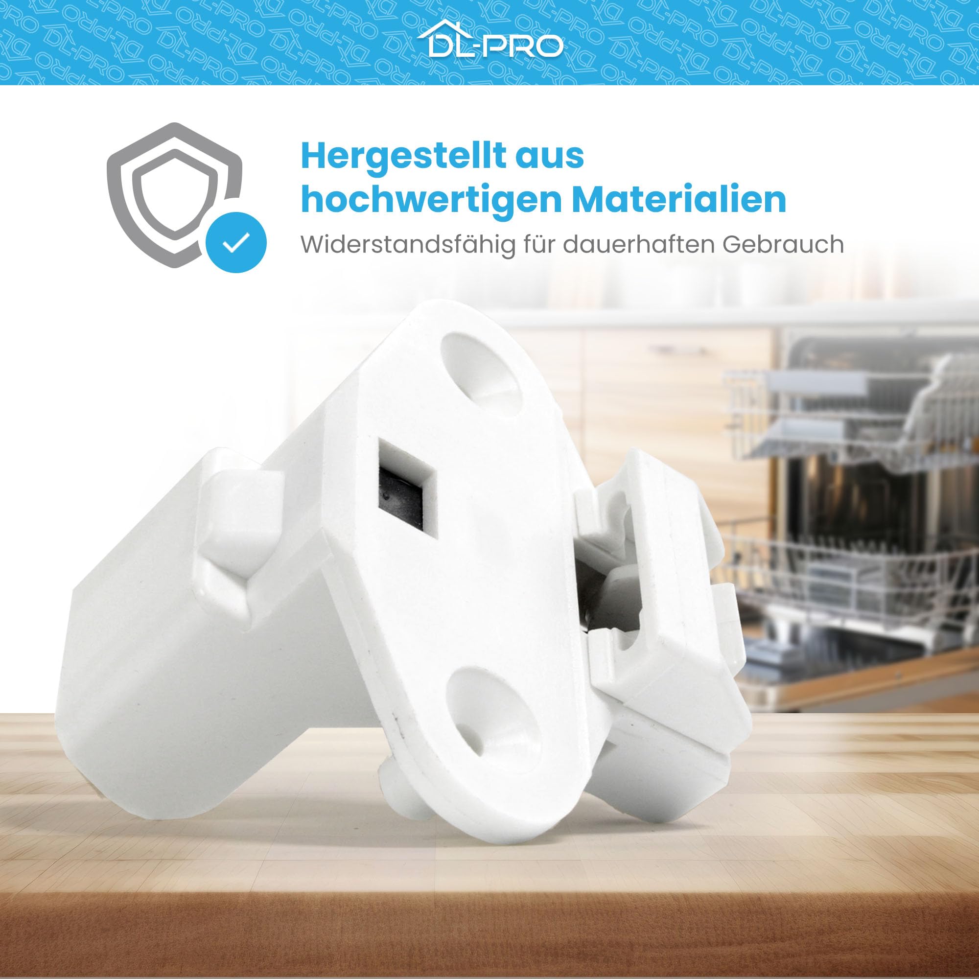 DL-pro Türverriegelung für AEG Electrolux 405528392/5 4055283925 Küpperbusch 441959 79x65mm Türschloss robust für AEG Favorit Spülmaschine Geschirrspülmaschine