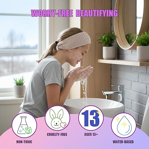 Miniatura 3 de Disney Frozen Beauty - Juego de tocador con espejo iluminado, incluye brillo de labios, sombra de ojos, rubor, cepillos, esmaltes de uñas,