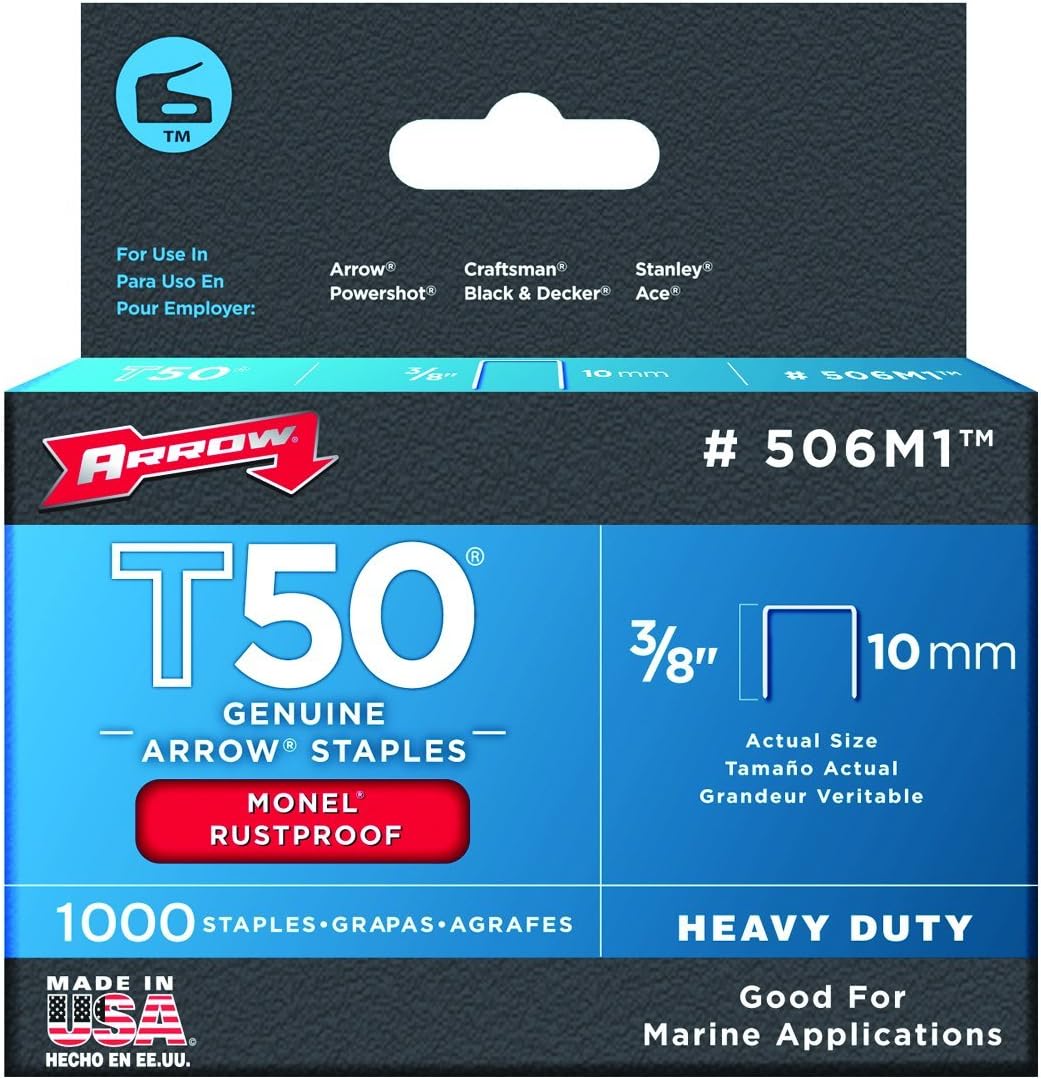 Arrow Fastener 506M1 Model T50 Monel Staples Amazon.co.uk Stationery